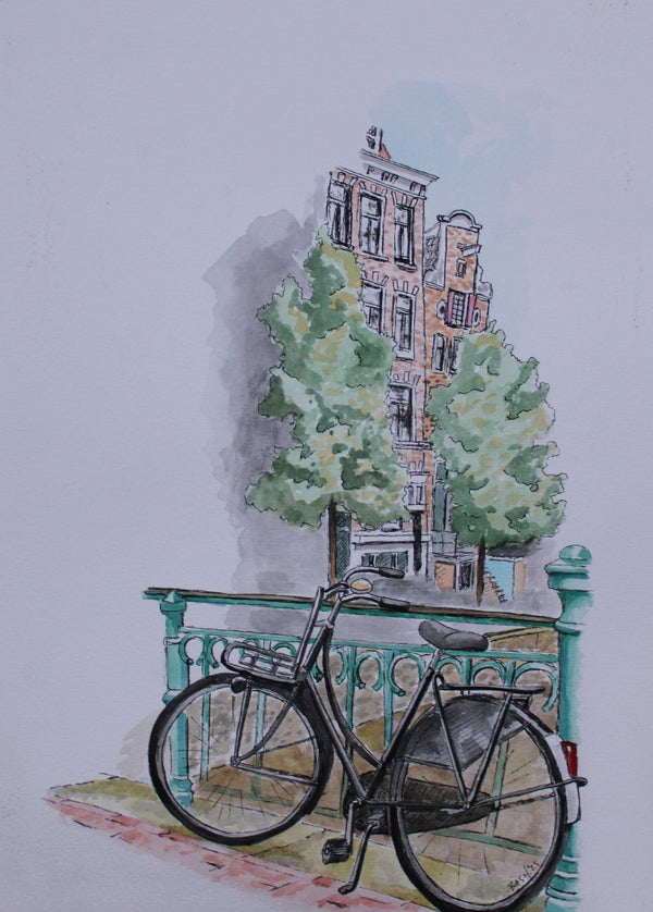 Bicycle, Amsterdam (NL) (Giclee Print)