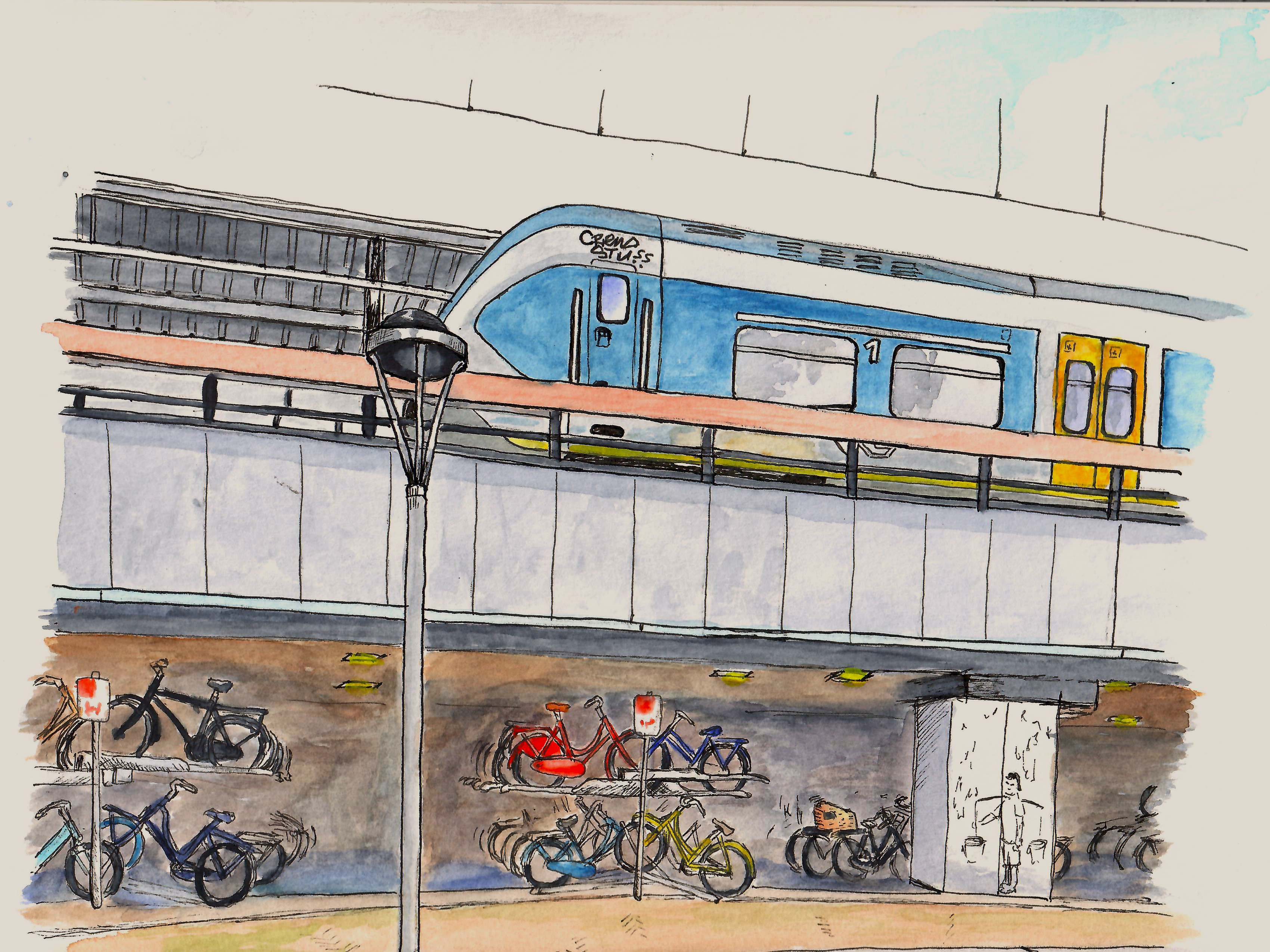 Train station in Leiden