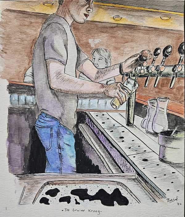 Brown cafe, Zutphen (NL) (Giclee Print)
